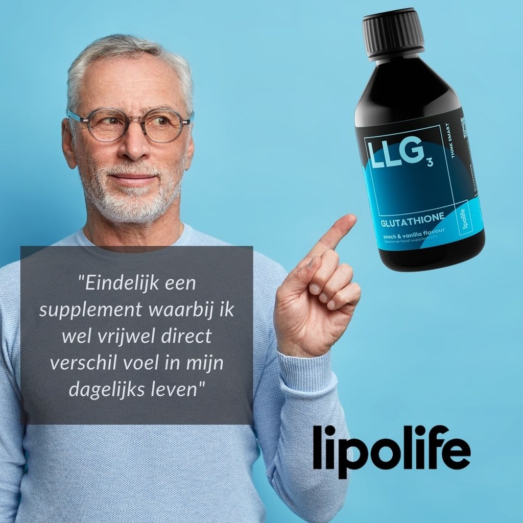 [6834056552992] LLG3 Glutathion Smaak Perzik en vanille 240ml