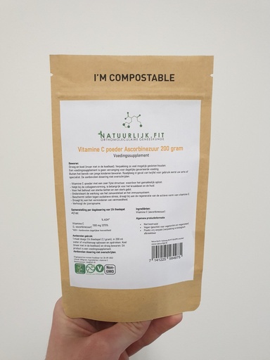 [7141225584975] Vitamine C poeder Ascorbinezuur