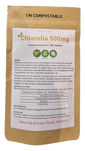 [10018] Chlorella 500mg 180 tabletten